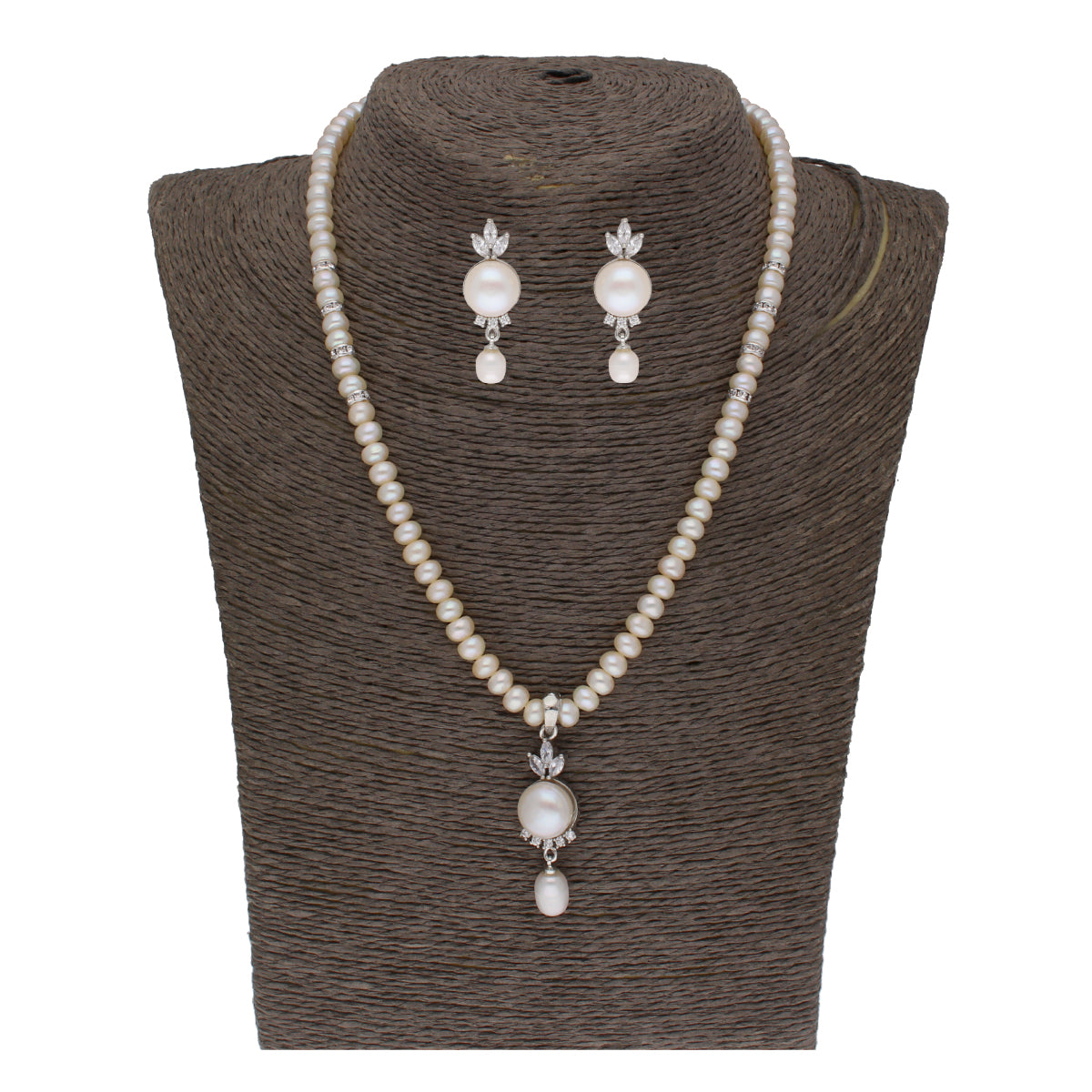 J Pearls Fashionable Pearl Pendant Set - Real Pearl Jewelry - Distacart
