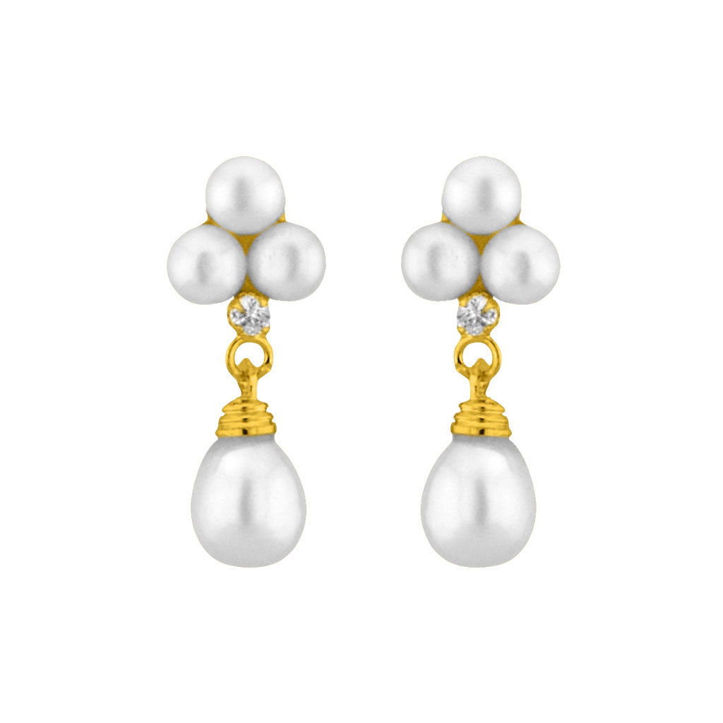J Pearls White Hangings - Real Pearl Jewelry - Distacart