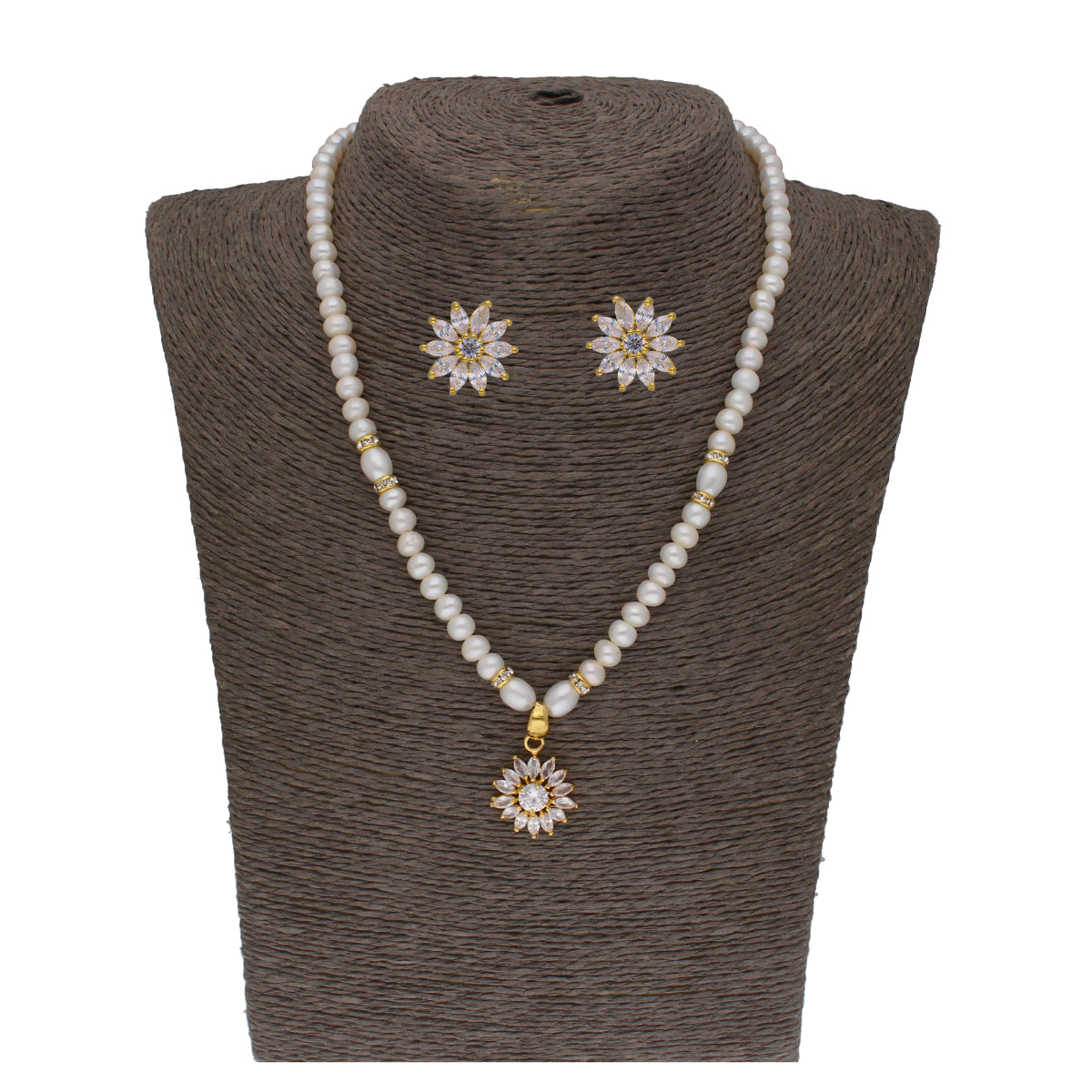 J Pearls Anahita 1 Line Pearl Sets - Real Pearl Jewelry - Distacart