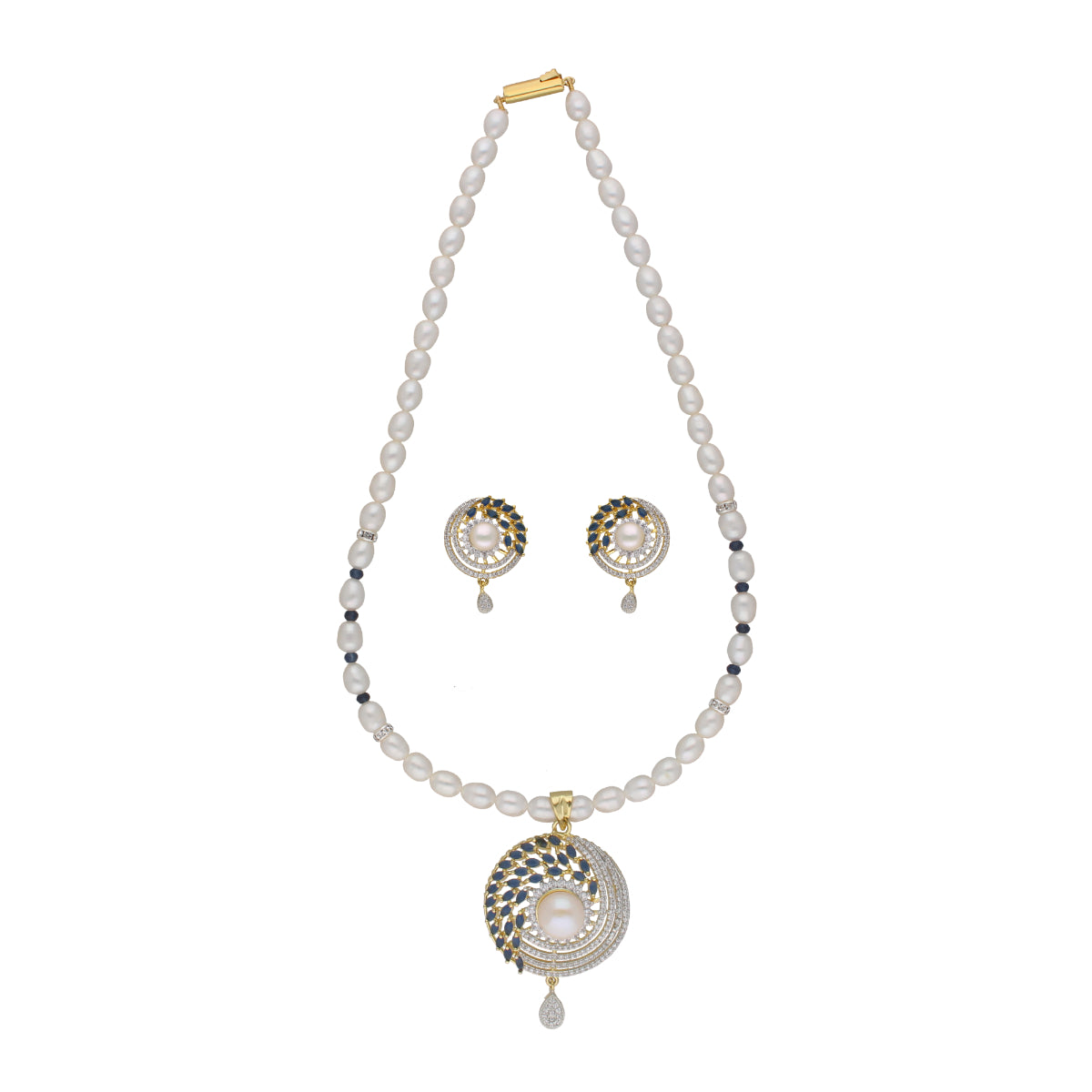 J Pearls Candalini 1 Line Pearl Sets - Real Pearl Jewelry - Distacart