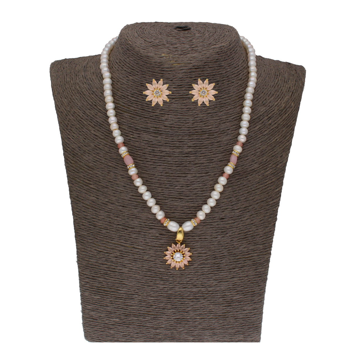 J Pearls Dhavni 1 Line Pearl Sets - Real Pearl Jewelry - Distacart