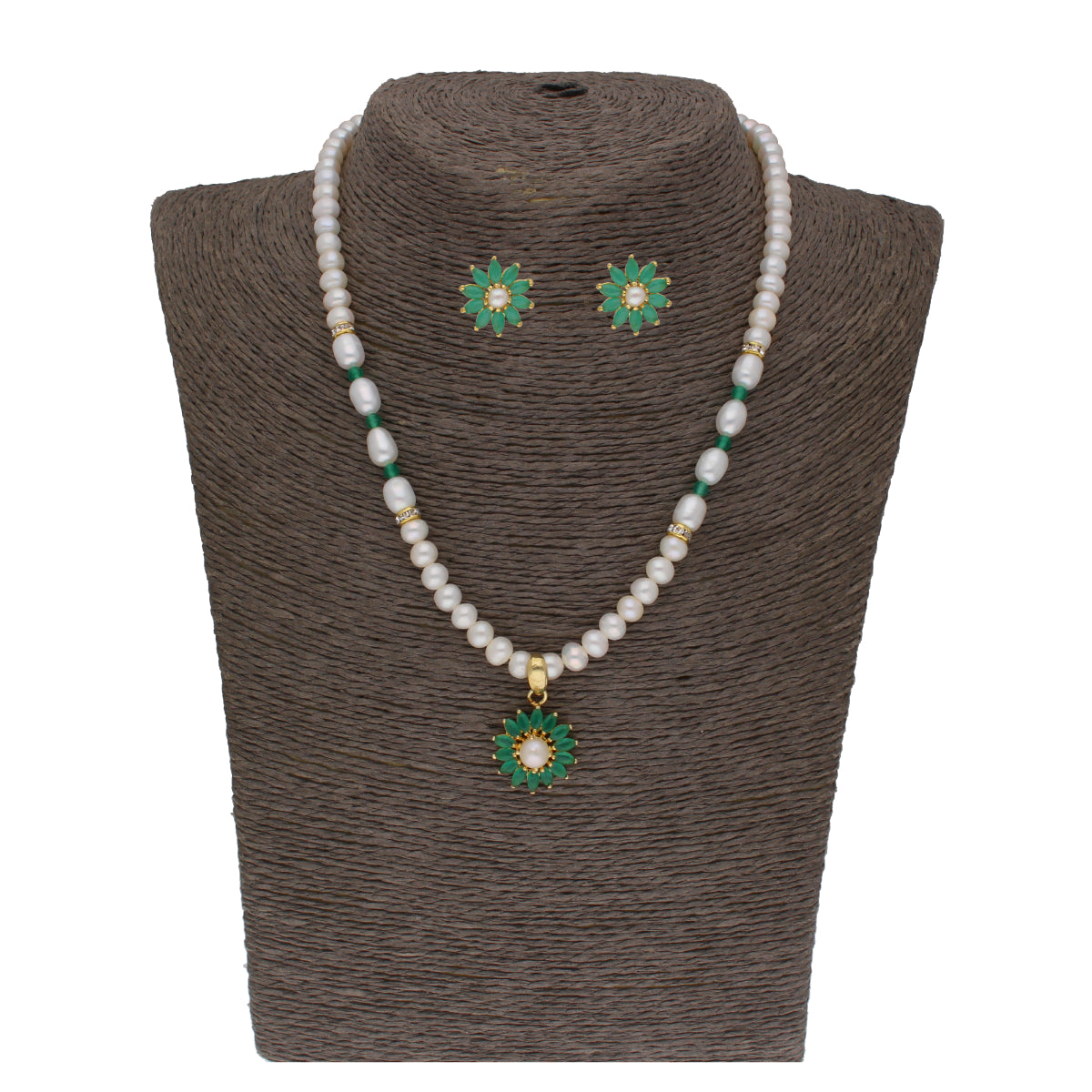 J Pearls Bahupuspa 1 Line Pearl Sets - Real Pearl Jewelry - Distacart