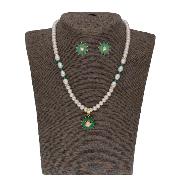 J Pearls Bahupuspa 1 Line Pearl Sets - Real Pearl Jewelry - Distacart
