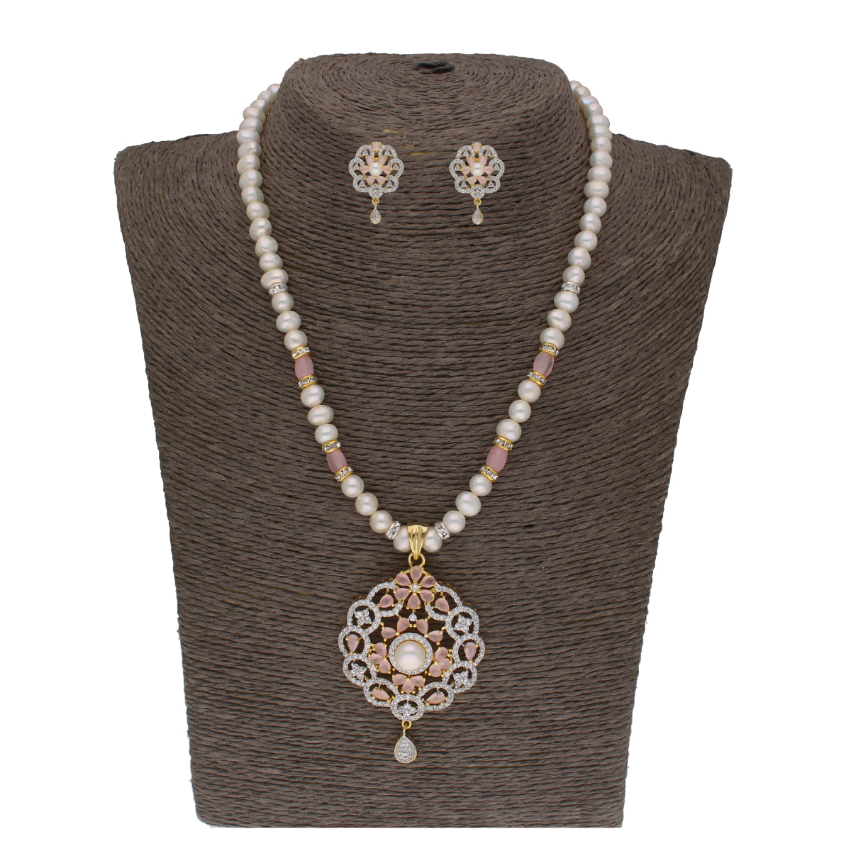 J Pearls Hemal 1 Line Pearl Sets - Real Pearl Jewelry - Distacart