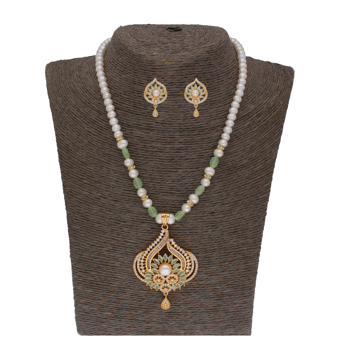J Pearls Fatehjit 1 Line Pearl Sets - Real Pearl Jewelry - Distacart