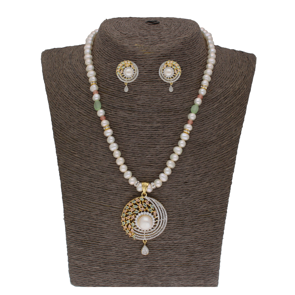 J Pearls Baani 1 Line Pearl Sets - Real Pearl Jewelry - Distacart