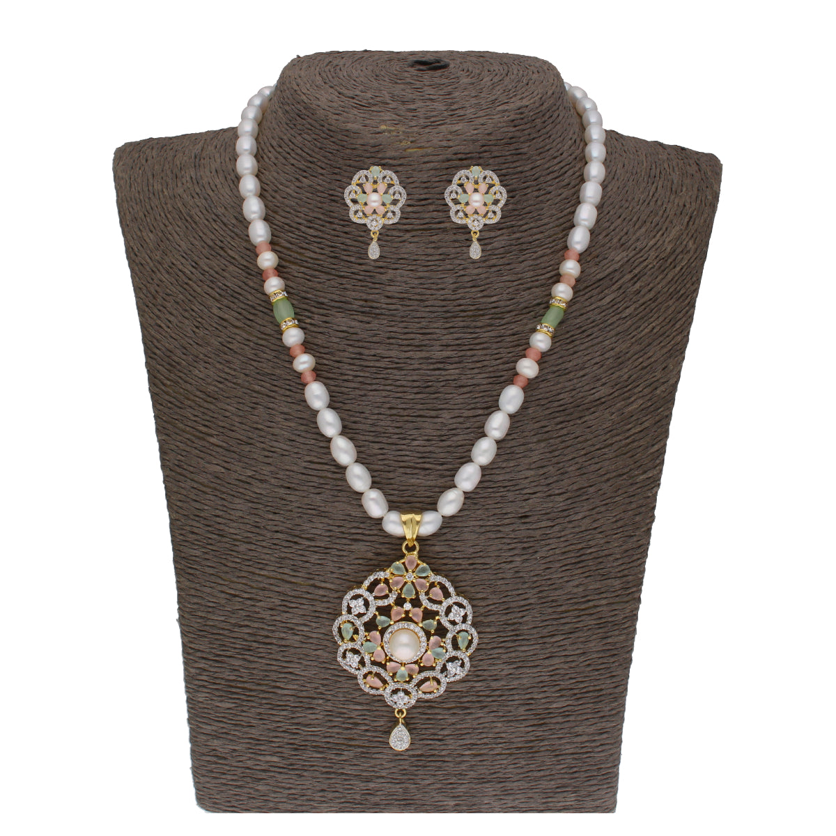 J Pearls Cherry 1 Line Pearl Sets - Real Pearl Jewelry - Distacart