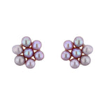 Thumbnail for J Pearls 7 Pearls Peach Ear Rings - Real Pearl Jewelry - Distacart