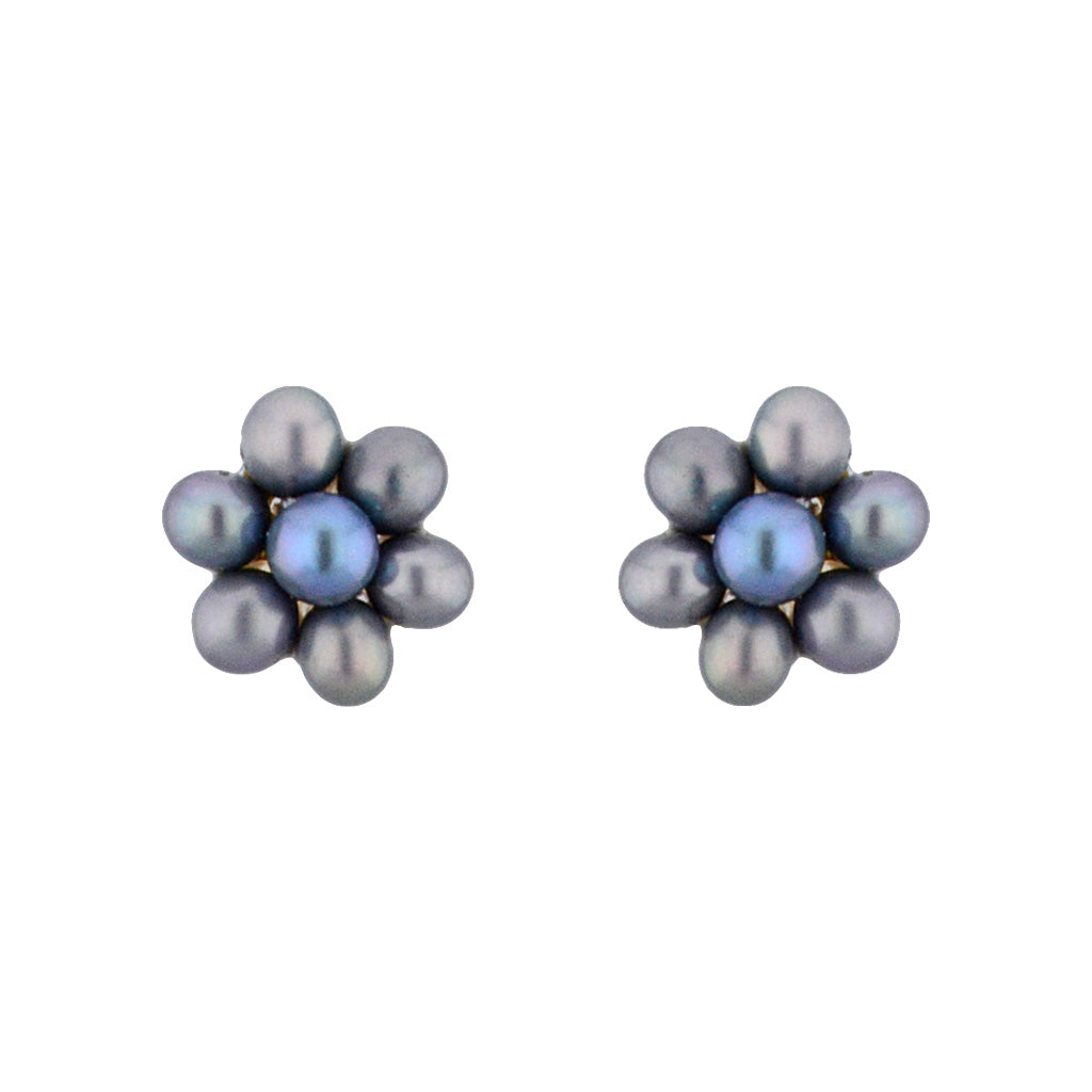J Pearls Grey Pearl Earrings - Real Pearl Jewelry - Distacart