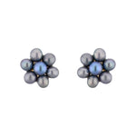 Thumbnail for J Pearls Grey Pearl Earrings - Real Pearl Jewelry - Distacart