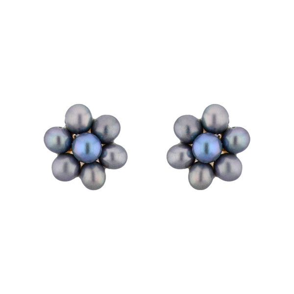 J Pearls Grey Pearl Earrings - Real Pearl Jewelry - Distacart