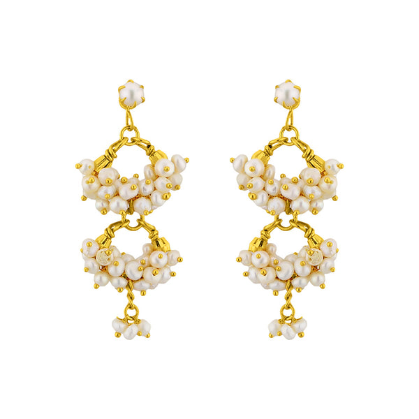 J Pearls Double Hanging - Real Pearl Jewelry - Distacart