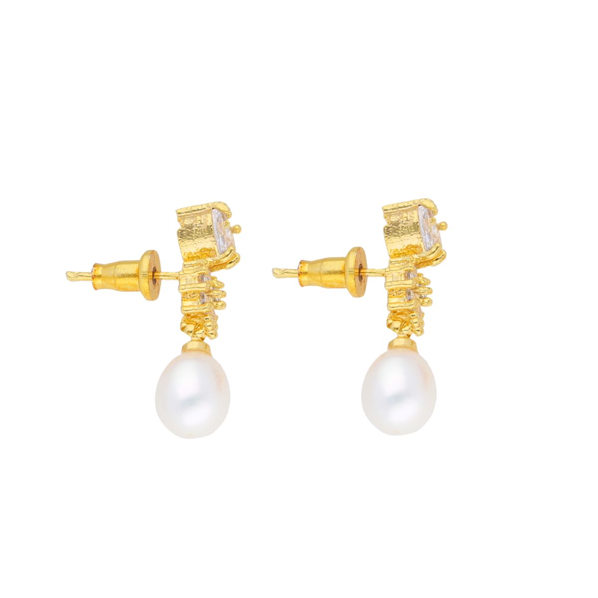 J Pearls Kiara Pearl Earrings - Real Pearl Jewelry - Distacart