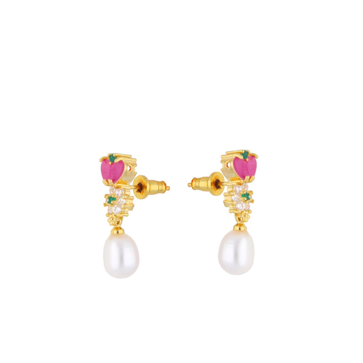 J Pearls Eva Pearl Earrings - Real Pearl Jewelry - Distacart