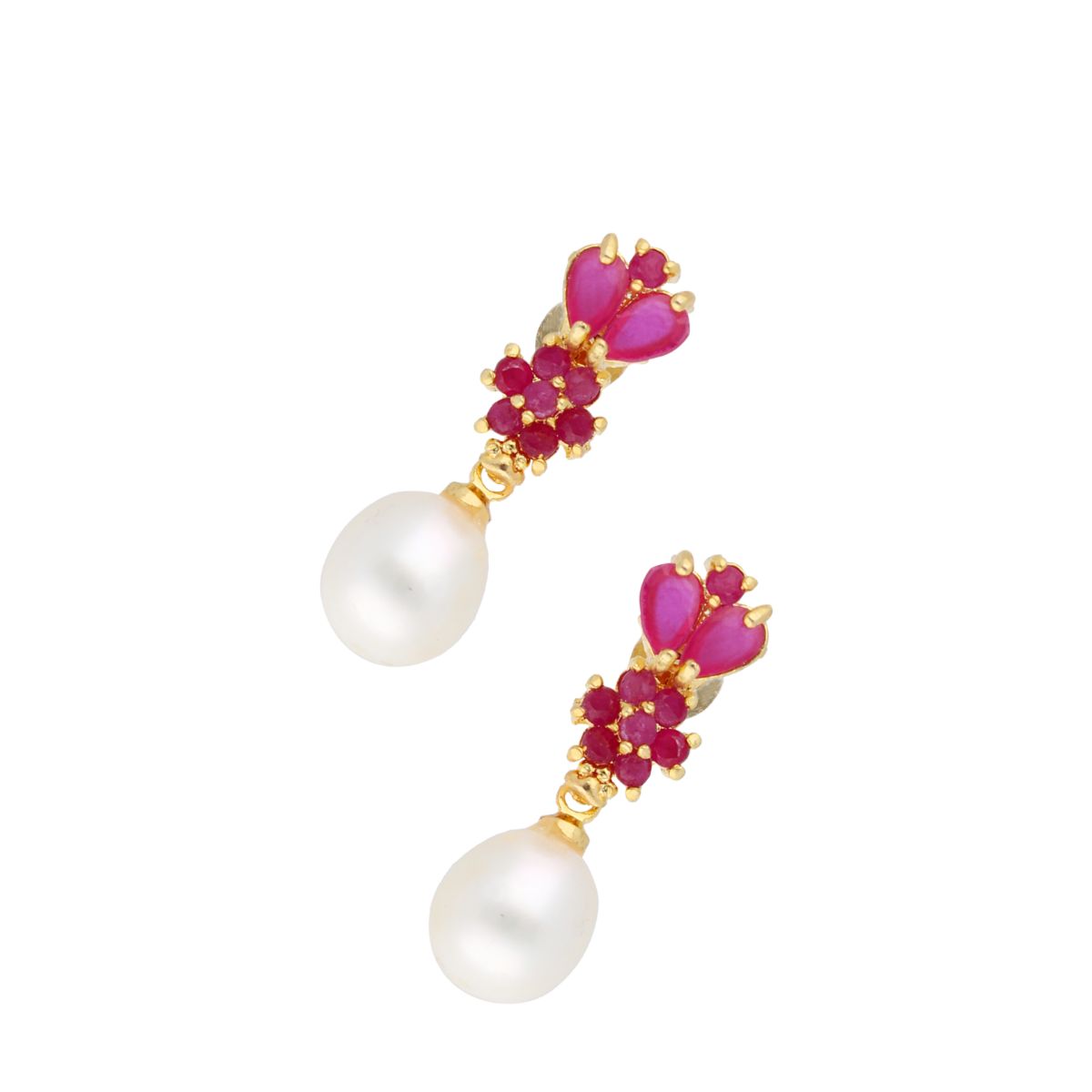 J Pearls Gianna Pearl Earrings - Real Pearl Jewelry - Distacart