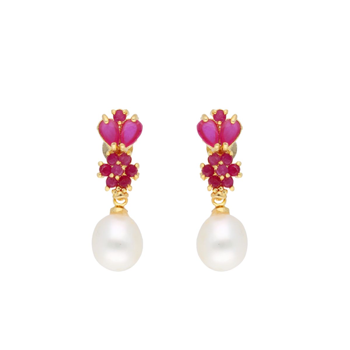 J Pearls Gianna Pearl Earrings - Real Pearl Jewelry - Distacart