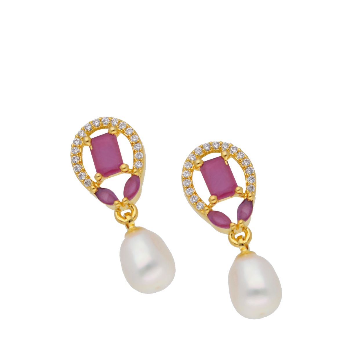 J Pearls Yami Pearl Earrings - Real Pearl Jewelry - Distacart