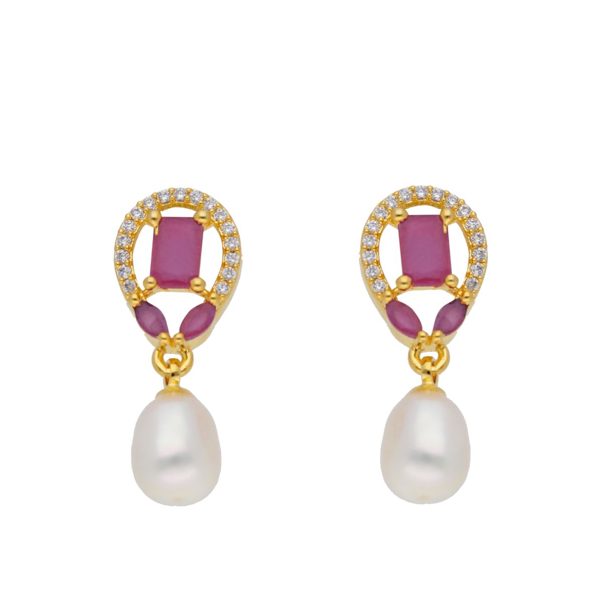 J Pearls Yami Pearl Earrings - Real Pearl Jewelry - Distacart
