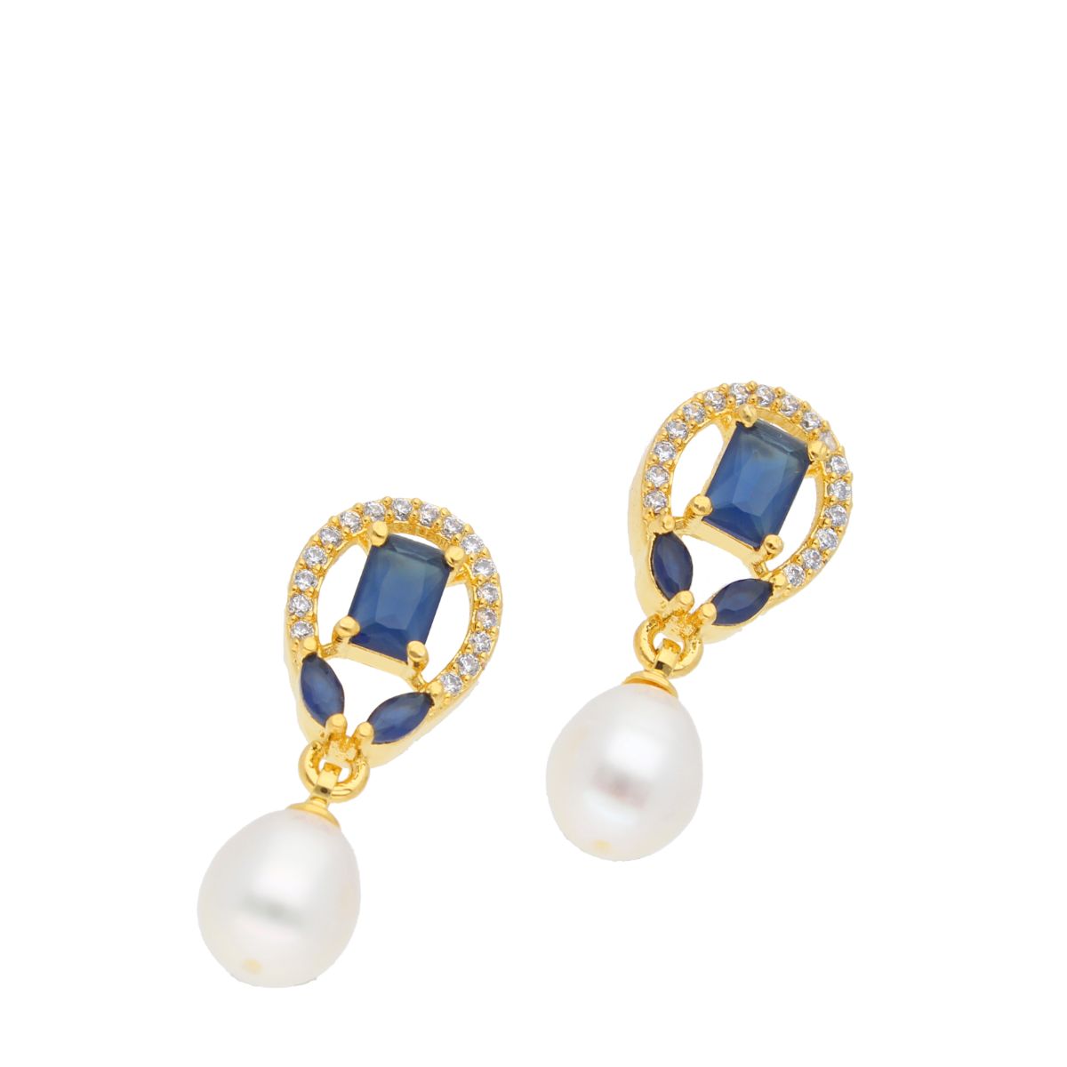 J Pearls Abanti Pearl Earrings - Real Pearl Jewelry - Distacart