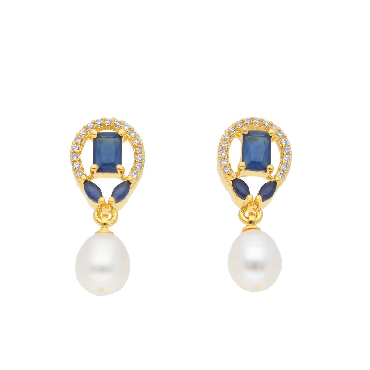 J Pearls Abanti Pearl Earrings - Real Pearl Jewelry - Distacart