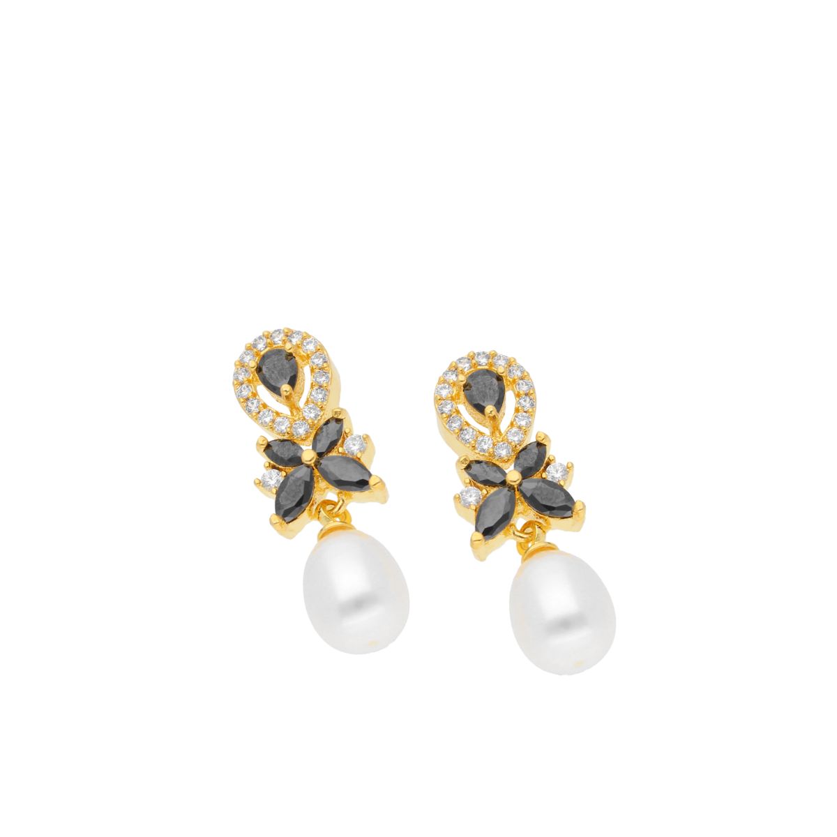 J Pearls Abarna Pearl Earrings - Real Pearl Jewelry - Distacart