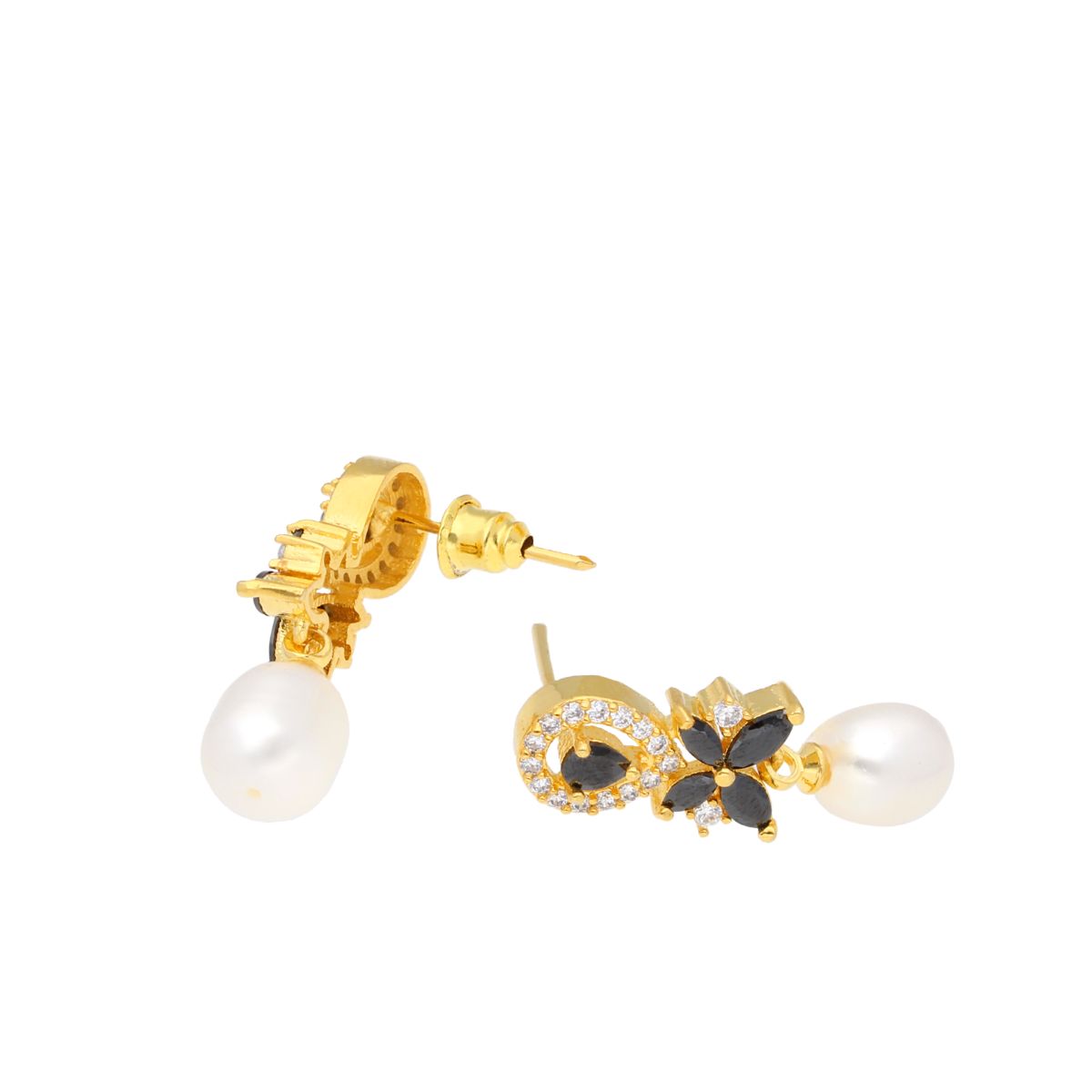 J Pearls Abarna Pearl Earrings - Real Pearl Jewelry - Distacart