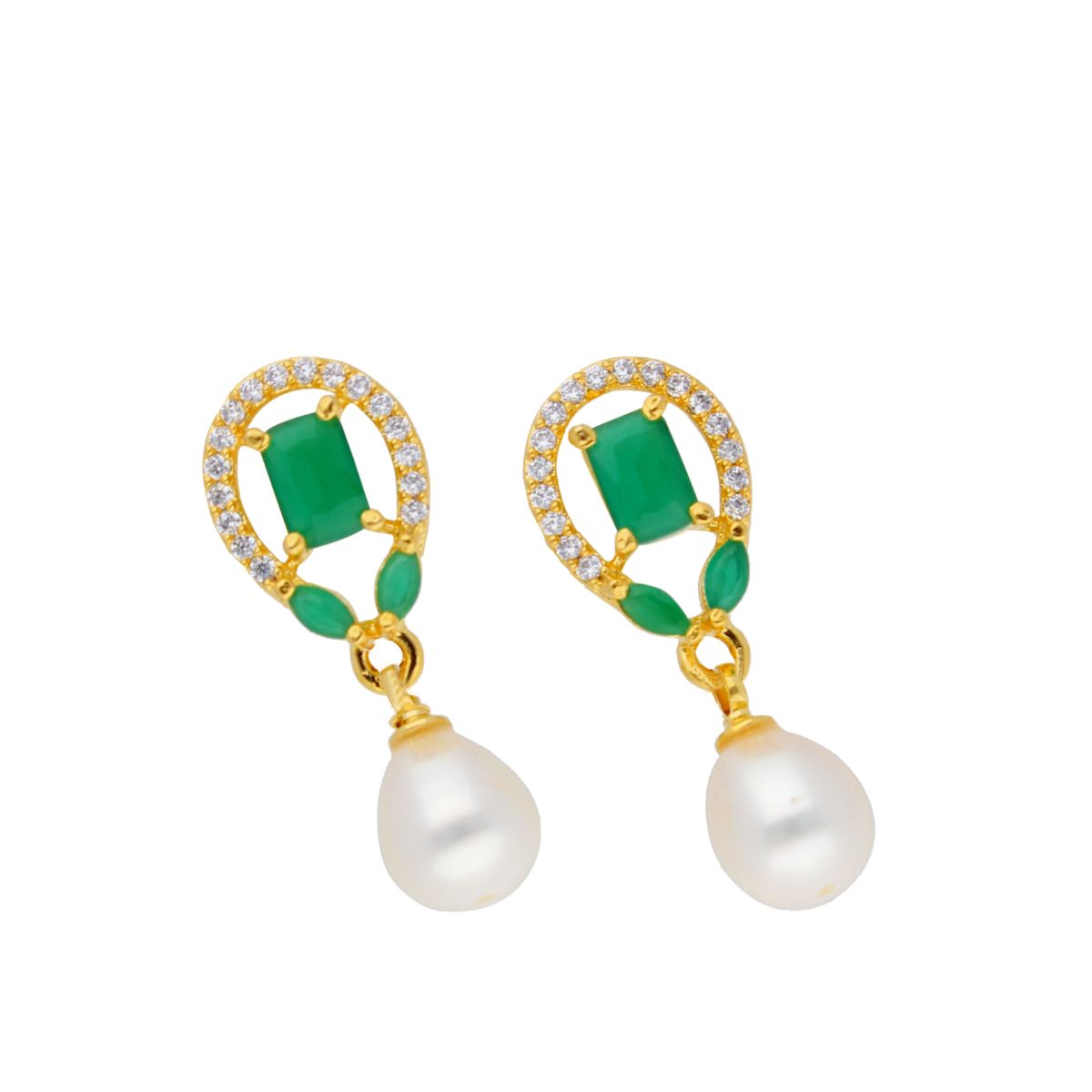 J Pearls Abeni Pearl Earrings - Real Pearl Jewelry - Distacart