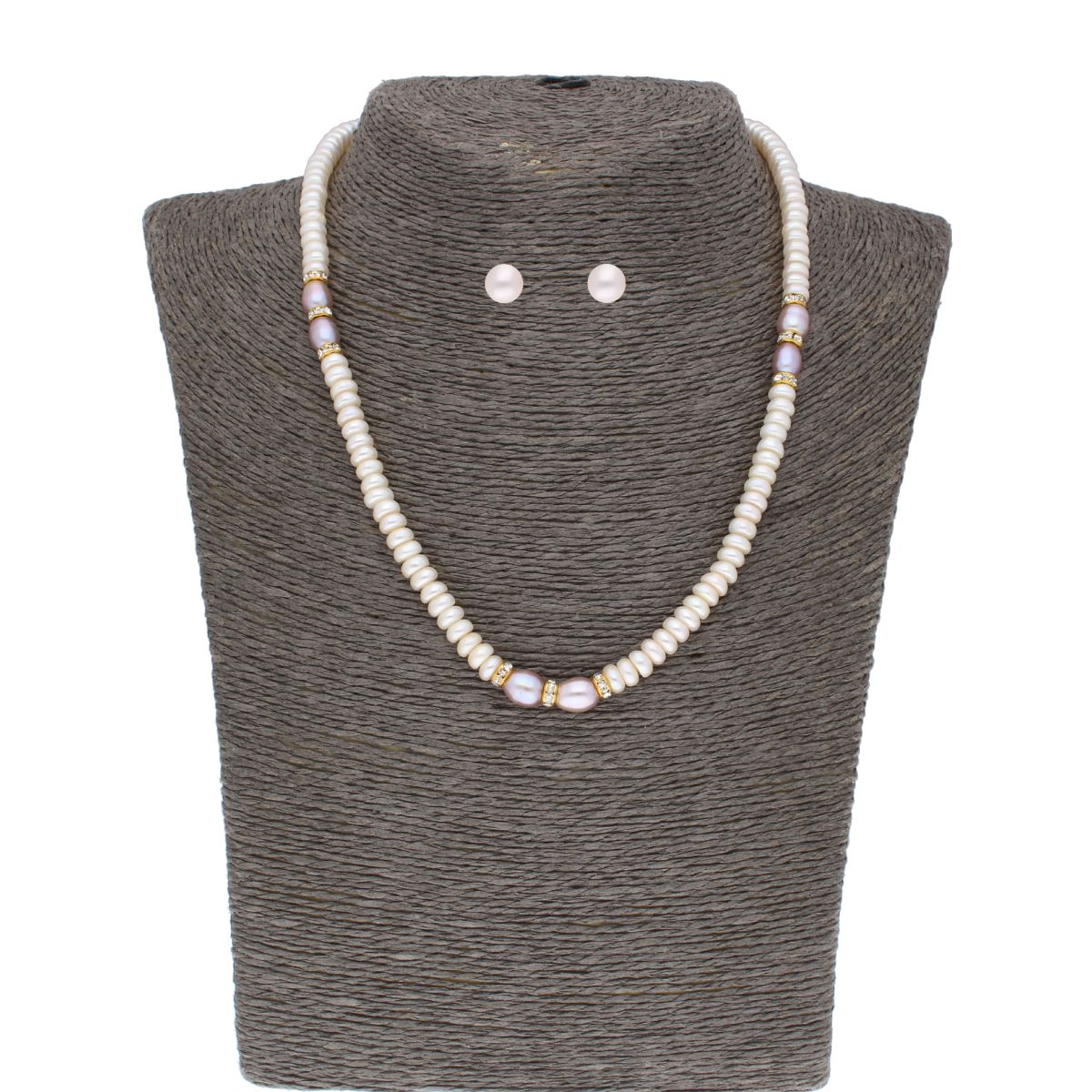 J Pearls Camundi 1 Line Pearl Set - Real Pearl Jewelry - Distacart