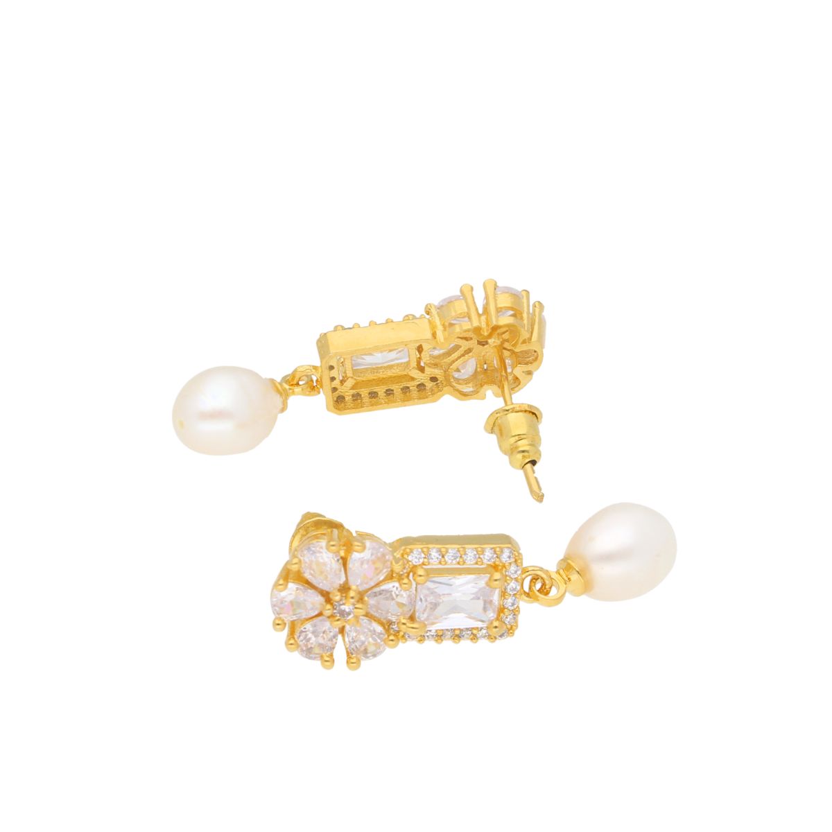 J Pearls Babita Pearl Earrings - Real Pearl Jewelry - Distacart