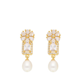 J Pearls Babita Pearl Earrings - Real Pearl Jewelry - Distacart