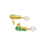 Thumbnail for J Pearls Baani Pearl Earrings - Real Pearl Jewelry - Distacart
