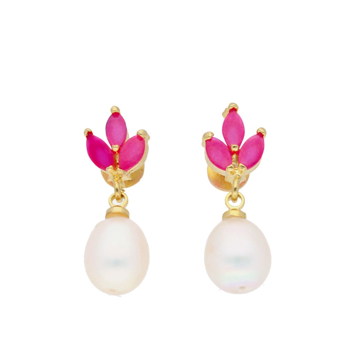 J Pearls Noha Pearl Earrings - Real Pearl Jewelry - Distacart