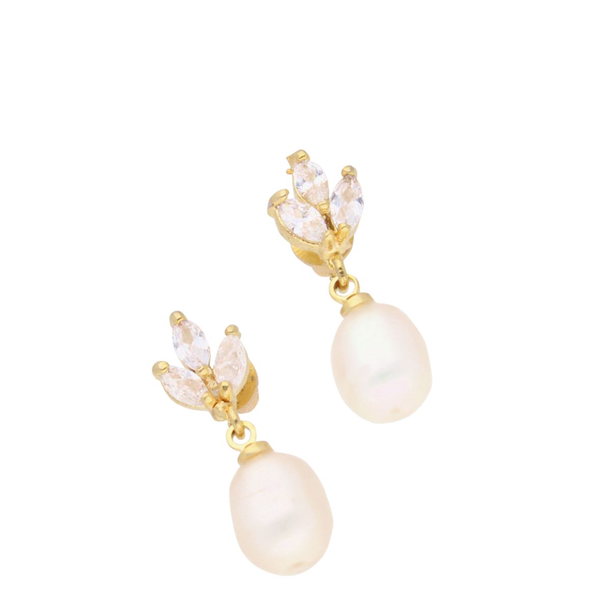 J Pearls Baasima Pearl Earrings - Real Pearl Jewelry - Distacart