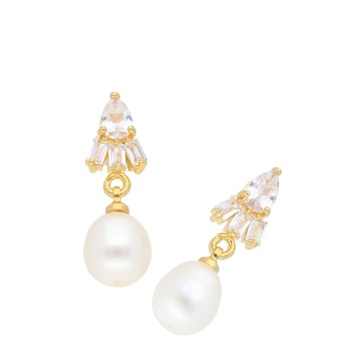 J Pearls Dove Pearl Earrings - Real Pearl Jewelry - Distacart