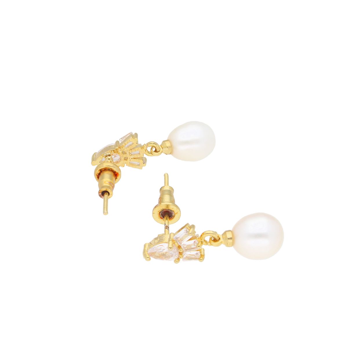J Pearls Dove Pearl Earrings - Real Pearl Jewelry - Distacart