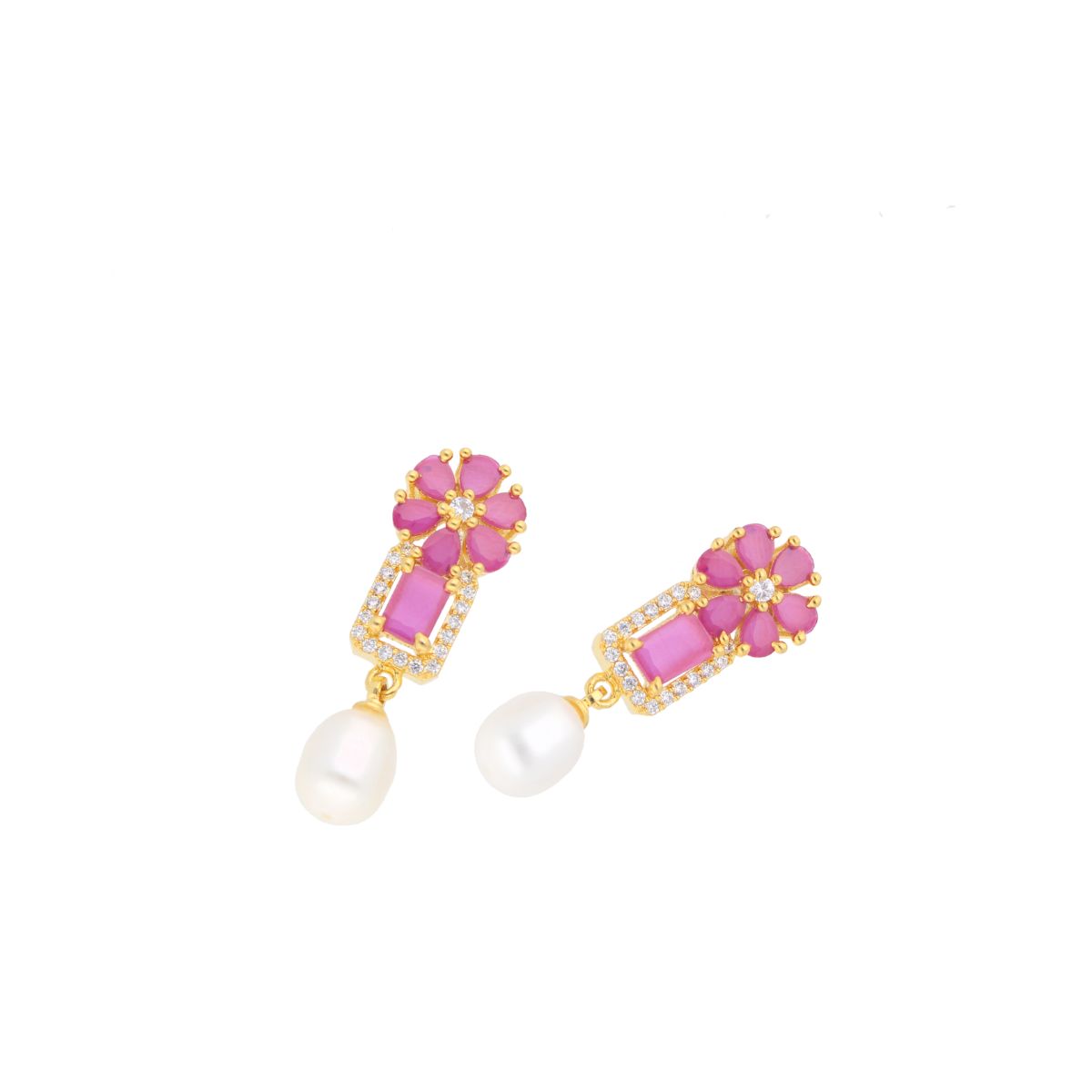 J Pearls Ishika Pearl Earrings - Real Pearl Jewelry - Distacart