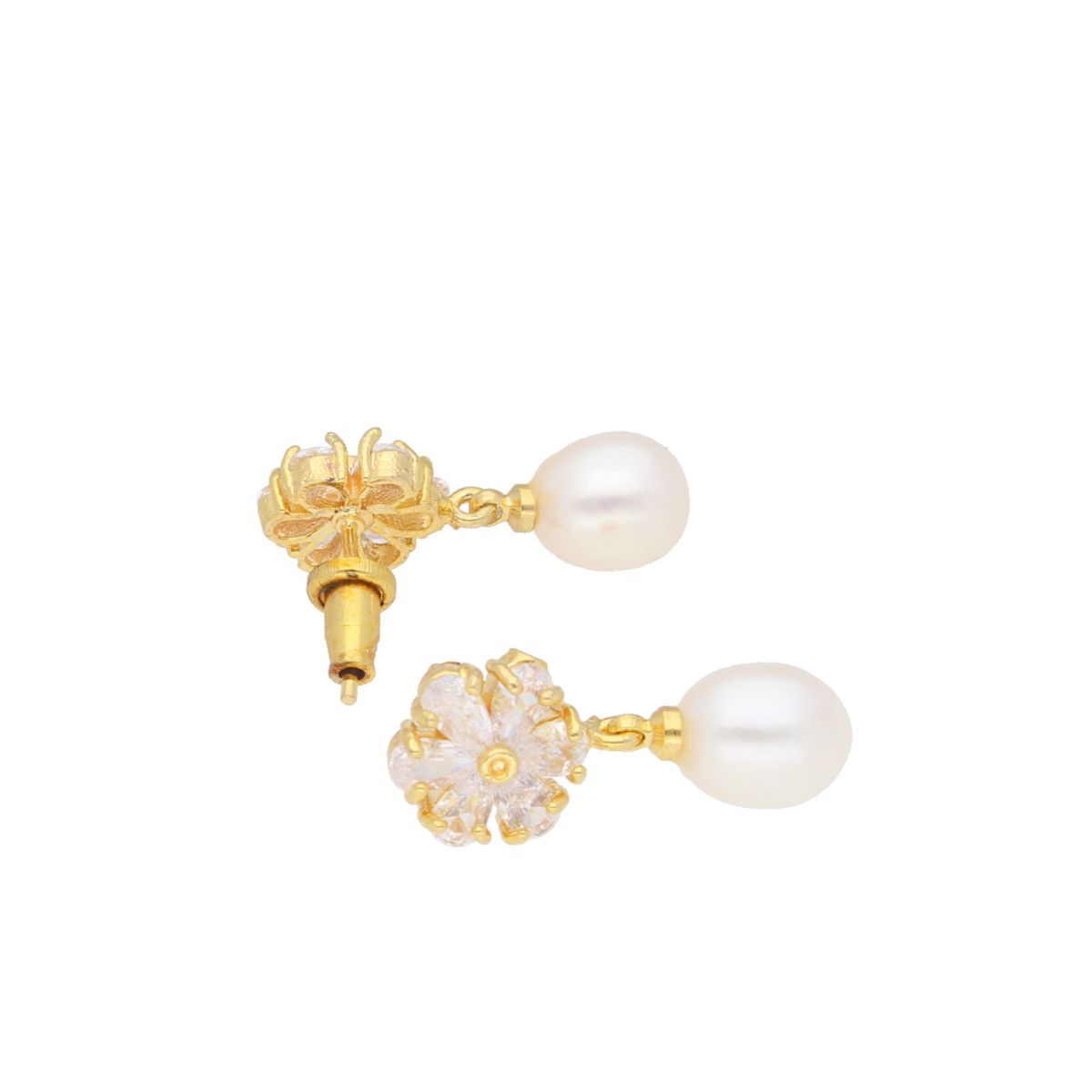 J Pearls Anahita Pearl Earrings - Real Pearl Jewelry - Distacart