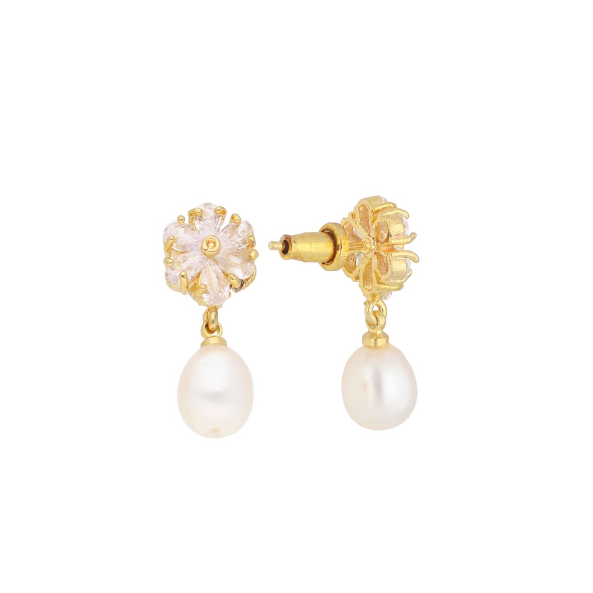 J Pearls Anahita Pearl Earrings - Real Pearl Jewelry - Distacart