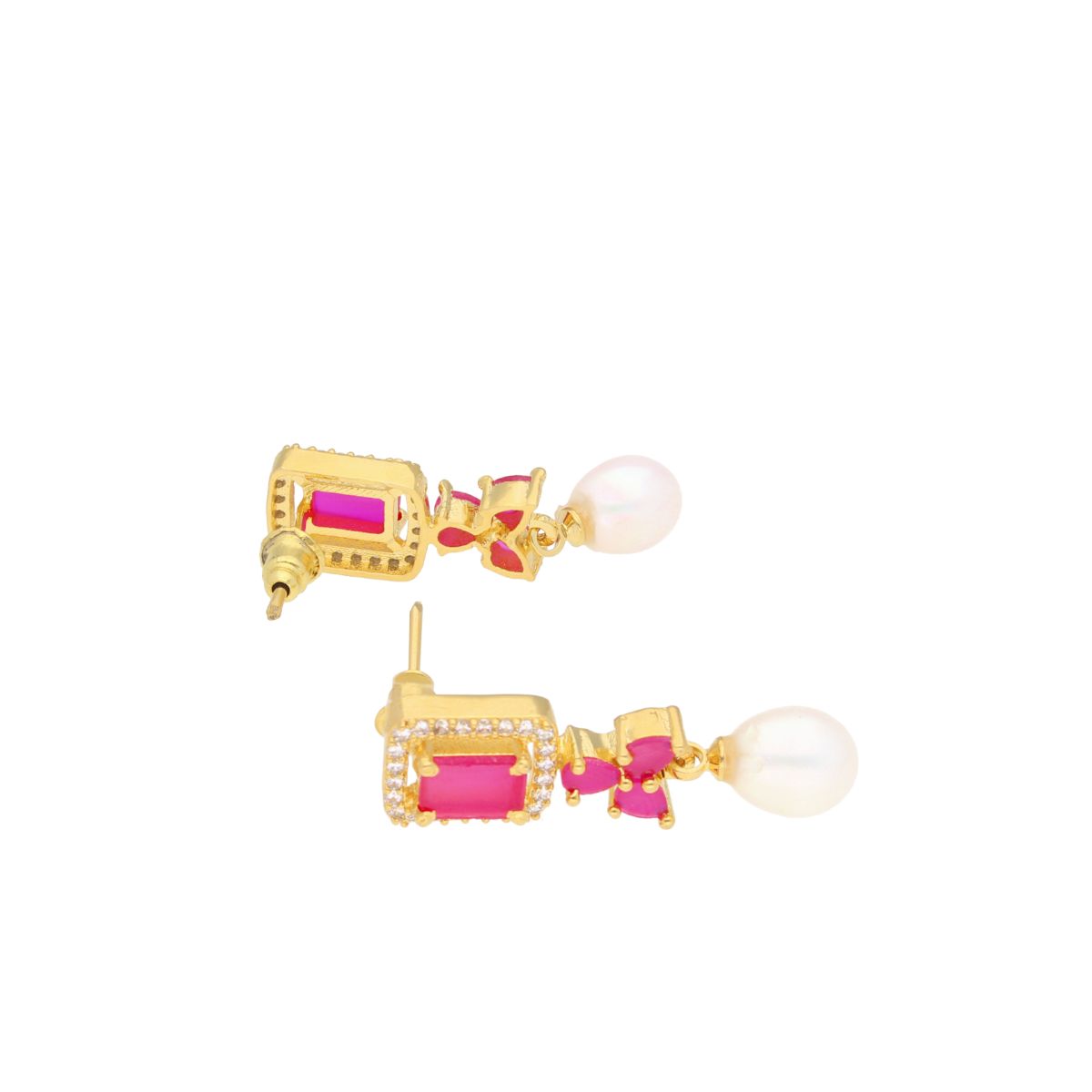 J Pearls Siddhi Pearl Earrings - Real Pearl Jewelry - Distacart