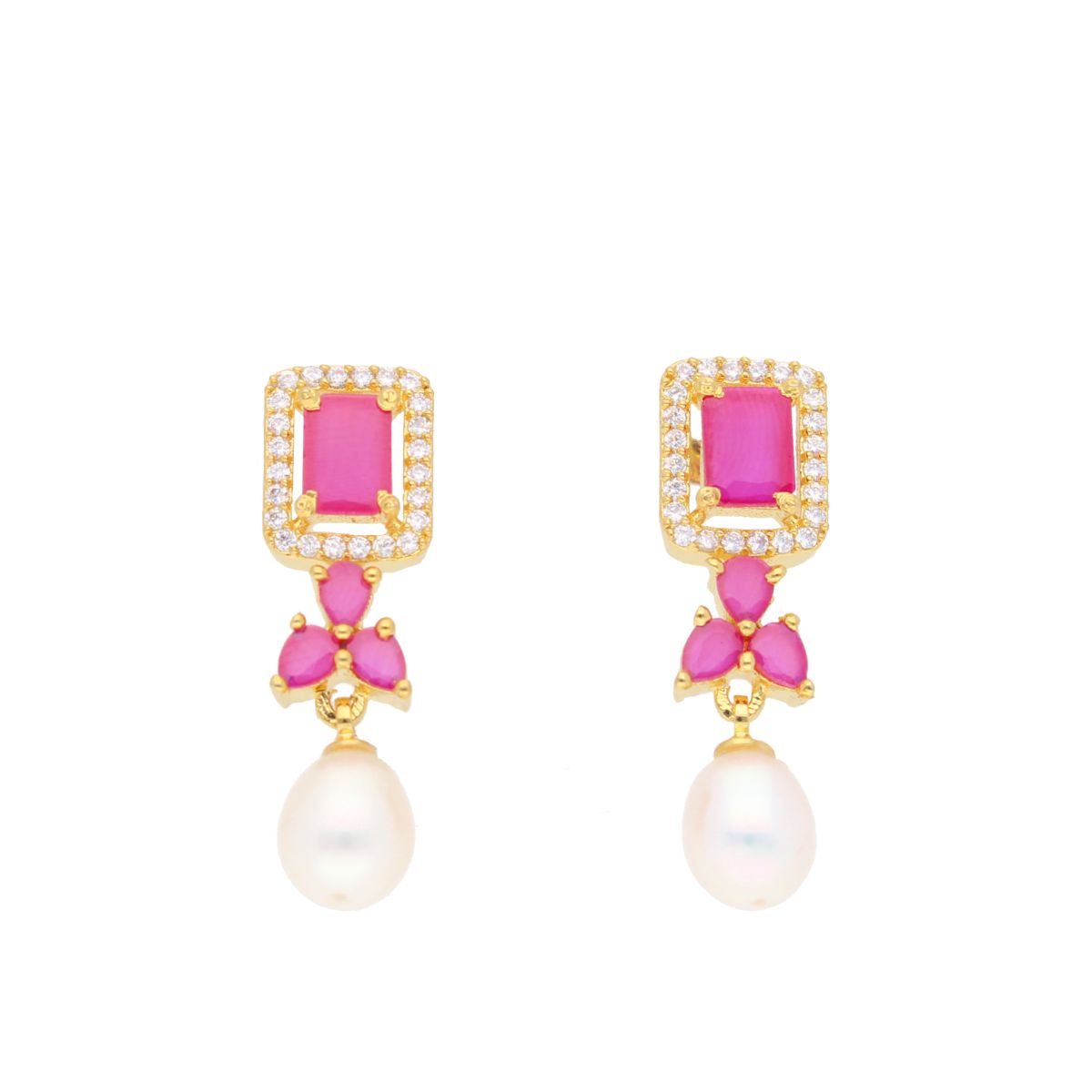 J Pearls Siddhi Pearl Earrings - Real Pearl Jewelry - Distacart