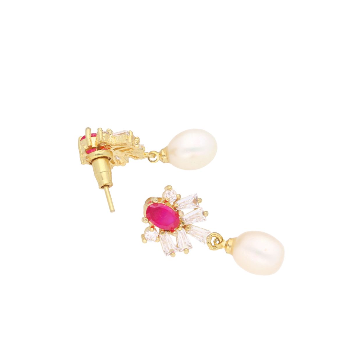 J Pearls Falak Pearl Earrings - Real Pearl Jewelry - Distacart