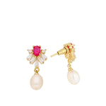 Thumbnail for J Pearls Falak Pearl Earrings - Real Pearl Jewelry - Distacart