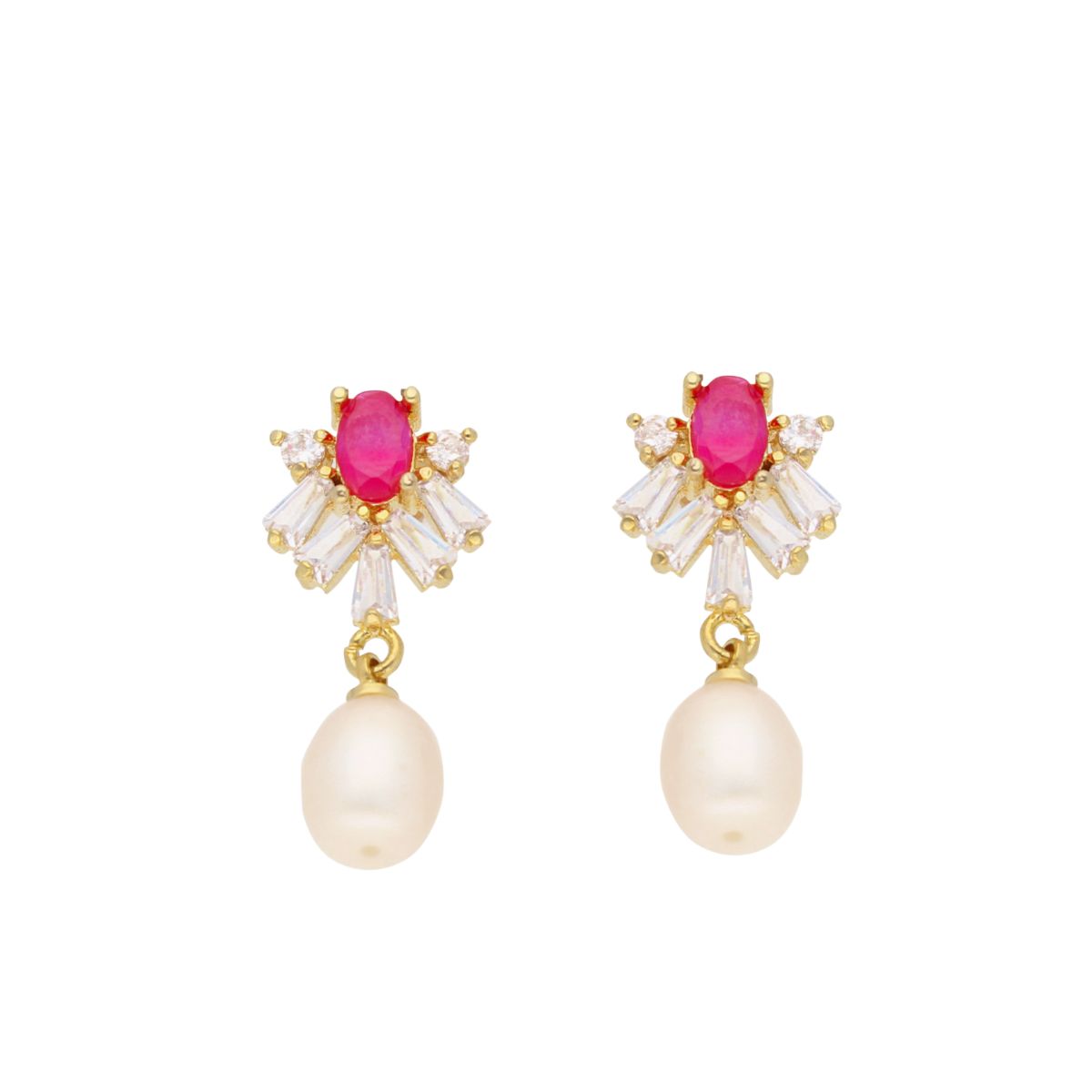 J Pearls Falak Pearl Earrings - Real Pearl Jewelry - Distacart