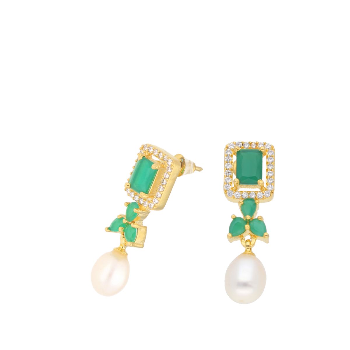 J Pearls Jaanvi Pearl Earrings - Real Pearl Jewelry - Distacart