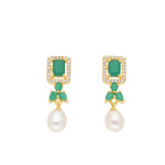 Thumbnail for J Pearls Jaanvi Pearl Earrings - Real Pearl Jewelry - Distacart