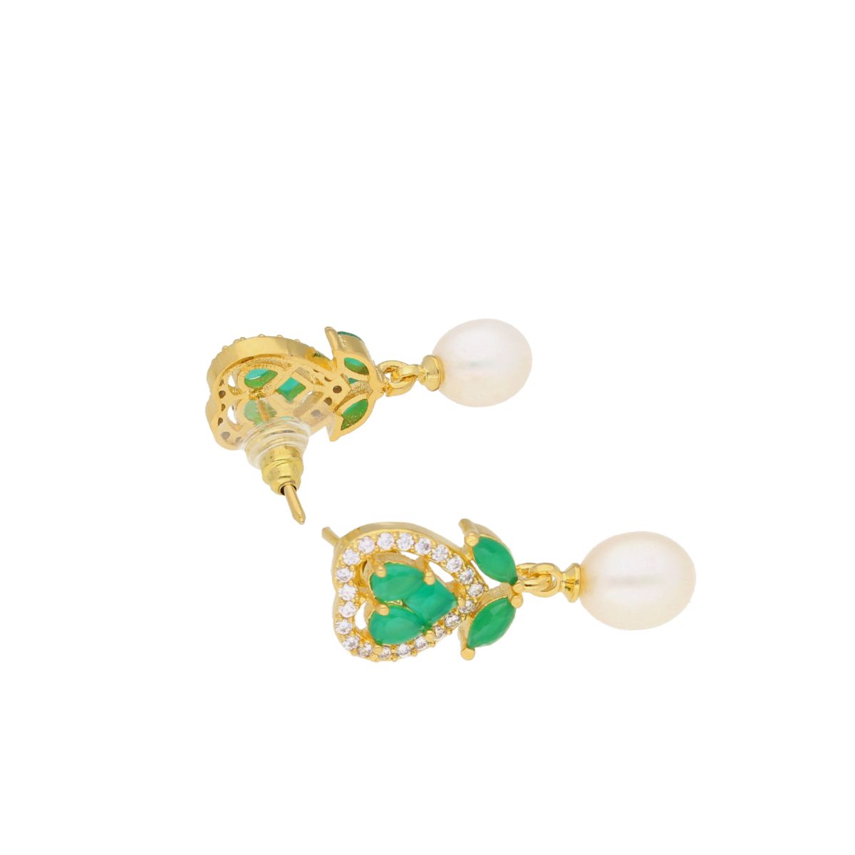J Pearls Theertha Pearl Earrings - Real Pearl Jewelry - Distacart