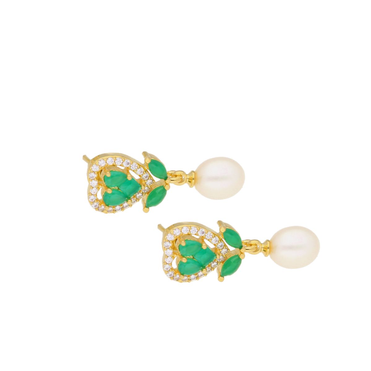 J Pearls Theertha Pearl Earrings - Real Pearl Jewelry - Distacart