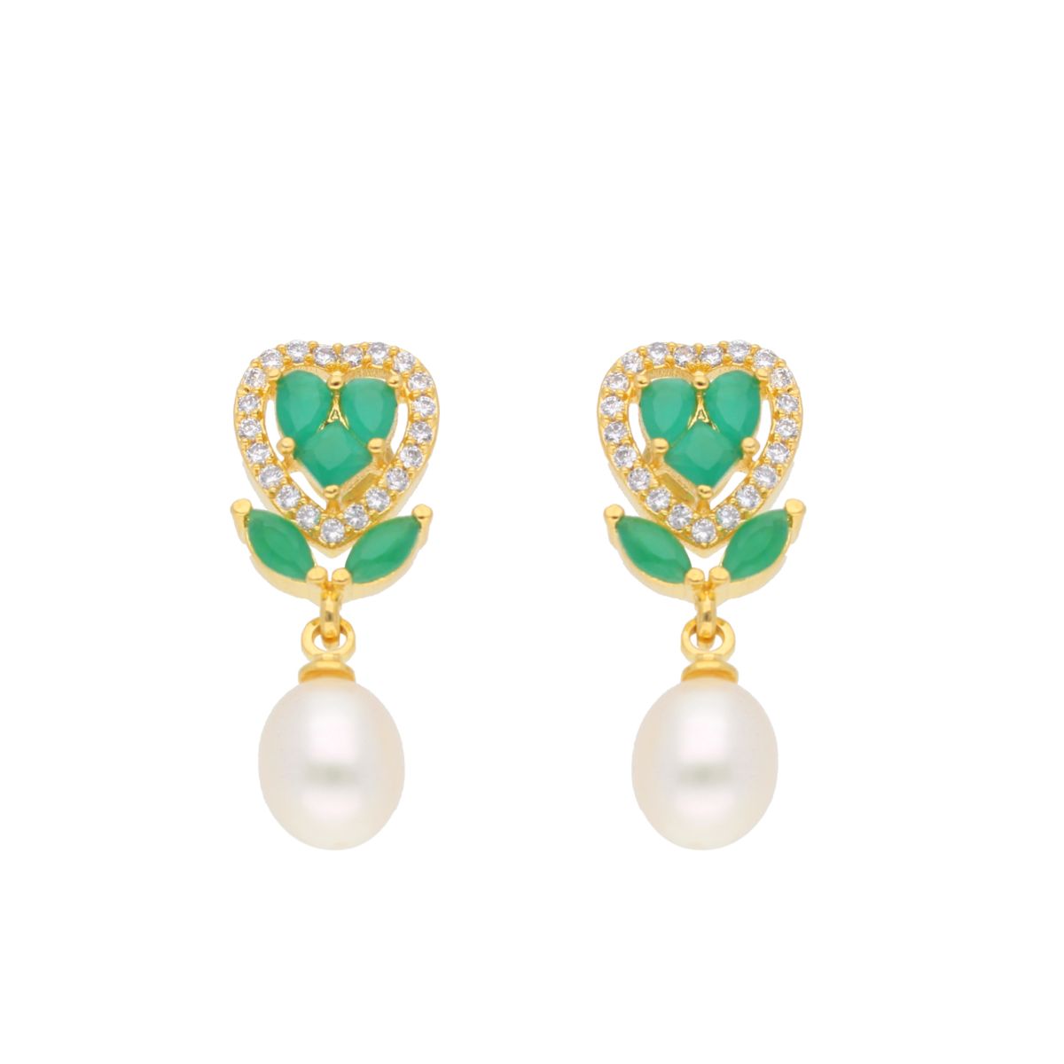 J Pearls Theertha Pearl Earrings - Real Pearl Jewelry - Distacart
