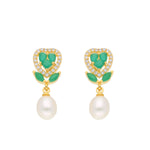 Thumbnail for J Pearls Theertha Pearl Earrings - Real Pearl Jewelry - Distacart