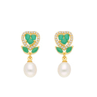 Thumbnail for J Pearls Theertha Pearl Earrings - Real Pearl Jewelry - Distacart